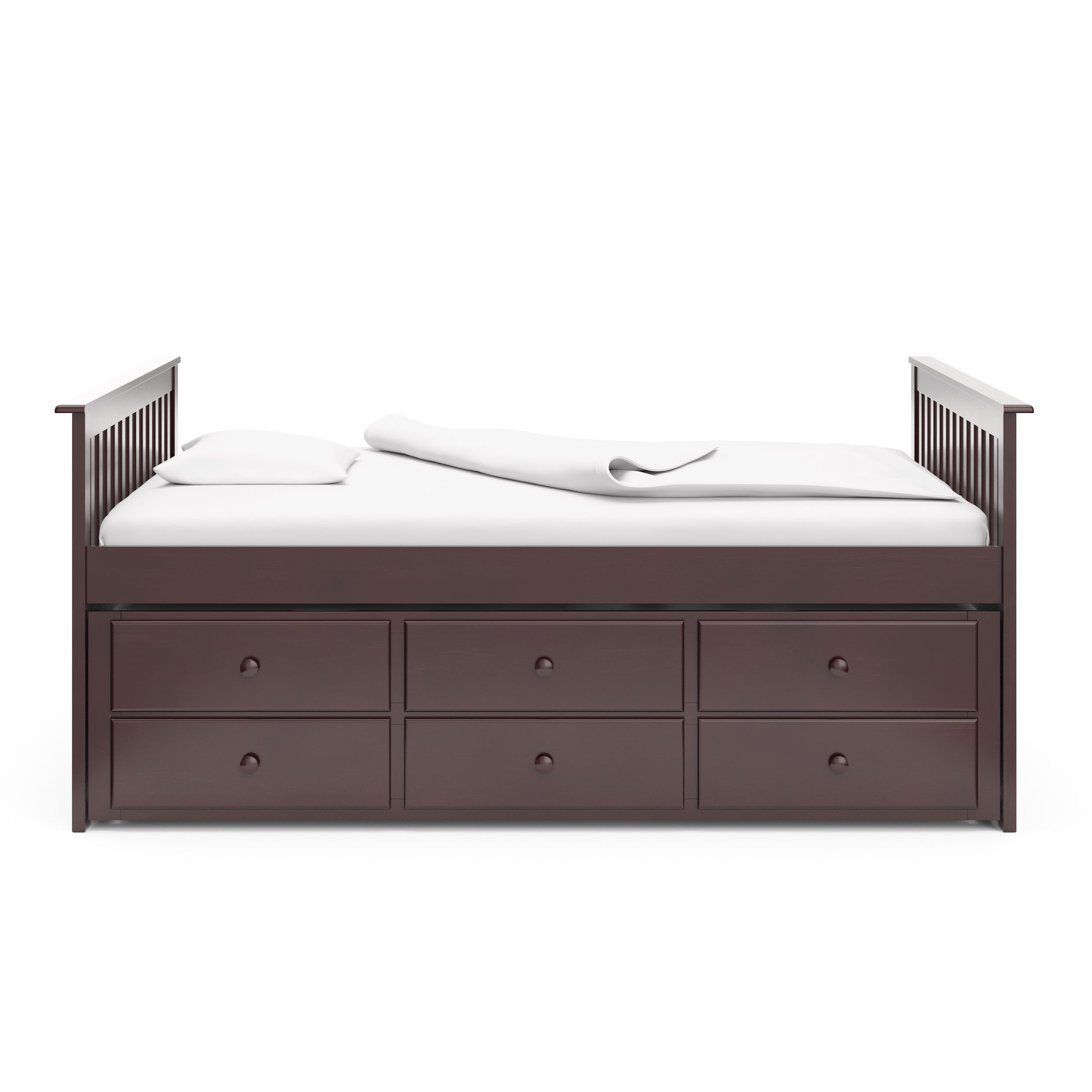 Storkcraft® Marco Island Full Captain's Bed with Trundle Bed.