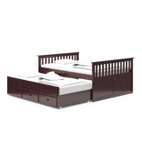 Storkcraft® Marco Island Full Captain's Bed with Trundle Bed.