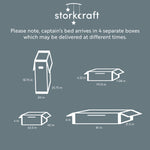 Storkcraft® Marco Island Full Captain's Bed with Trundle Bed.