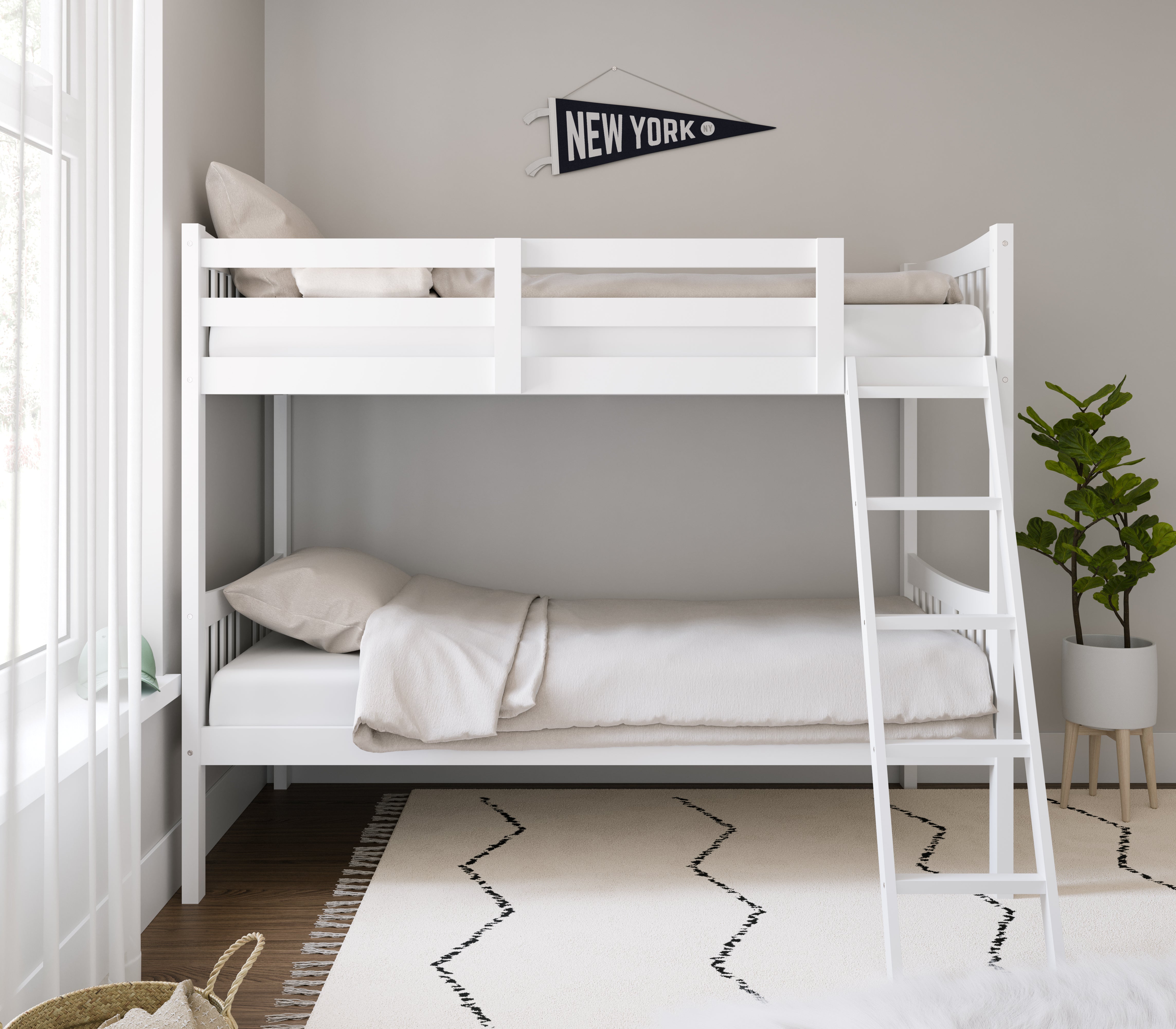 Storkcraft® Caribou Convertible Twin-over-Twin Bunk Bed.
