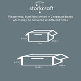 Storkcraft® Long Horn® Convertible Twin-over-Twin Bunk Bed.