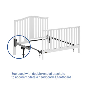 angled full-size bed metal conversion kit graphic