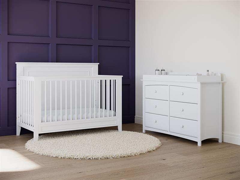 Storkcraft® Solstice 5-in-1 Convertible Crib.