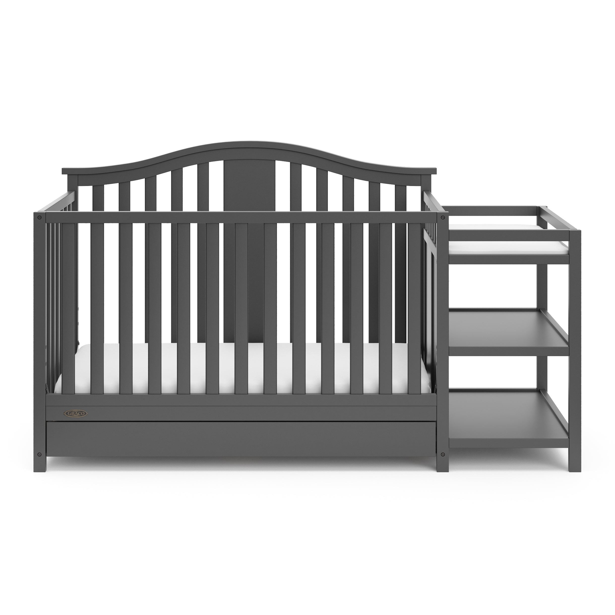 Graco® Solano® 4-in-1 Convertible Crib & Changer with Drawer.