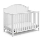 White crib angled