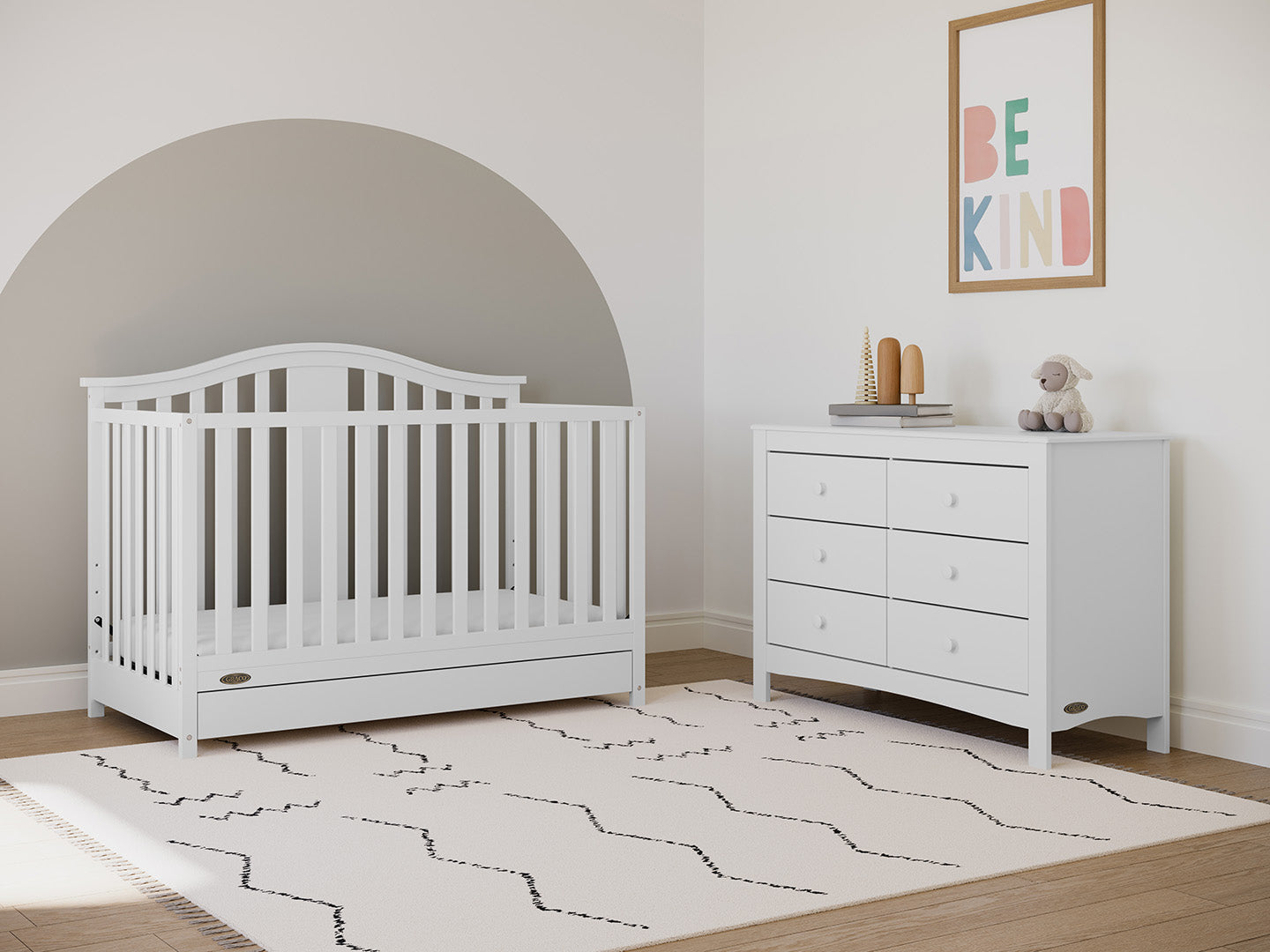 Graco® Solano® 4-in-1 Convertible Crib with Drawer.