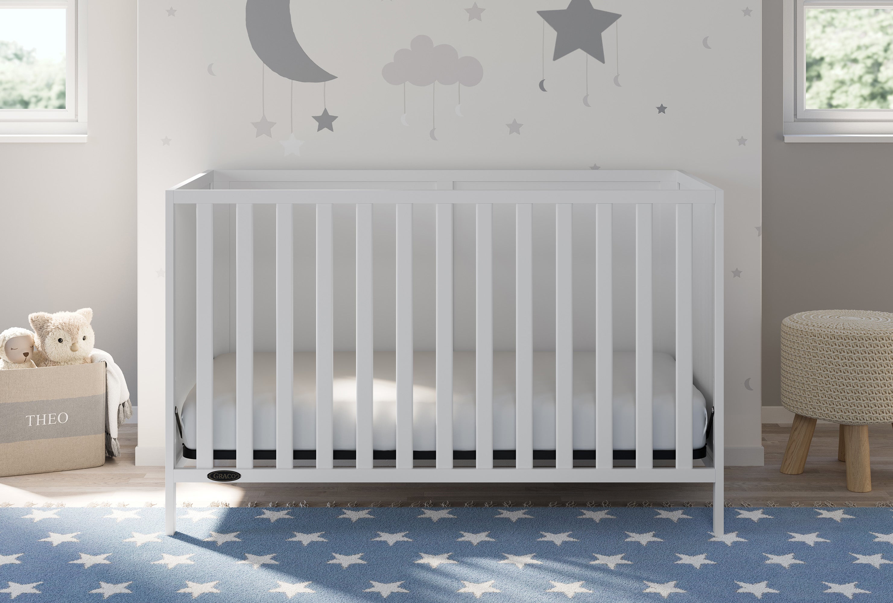 Graco® Theo 3-in-1 Convertible Crib.