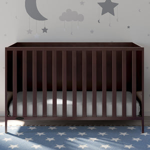 espresso crib in nursery