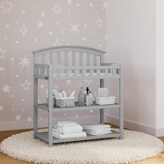 pebble gray changing table