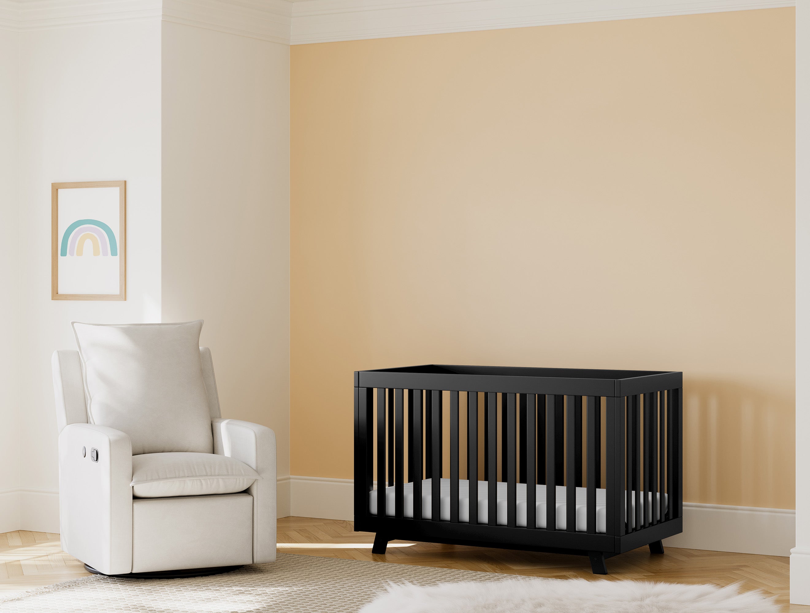 Storkcraft® Timeless Nursery Recliner Swivel Glider with USB.
