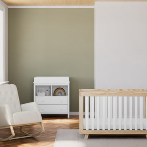 Natural with ivory rocker in nursery
