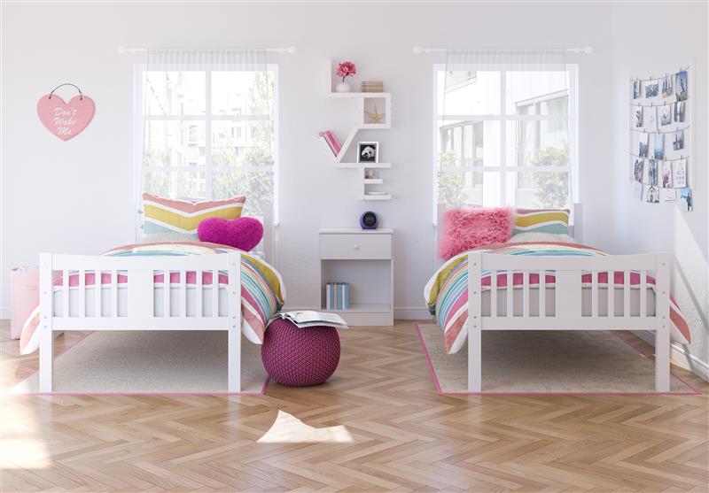 Storkcraft® Caribou Convertible Twin-over-Twin Bunk Bed.