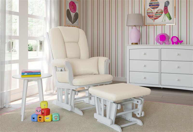 Storkcraft® Tuscany Premium Glider & Ottoman.