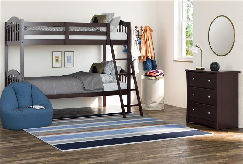 Storkcraft® Long Horn® Convertible Twin-over-Twin Bunk Bed.