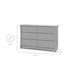 Storkcraft® Crescent 6 Drawer Dresser.