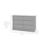 Storkcraft® Crescent 6 Drawer Dresser.