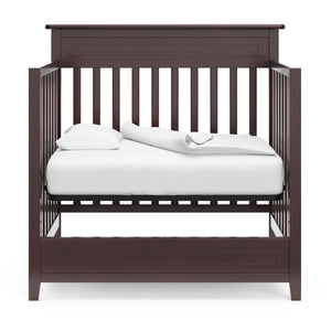 espresso mini crib in daybed conversion 