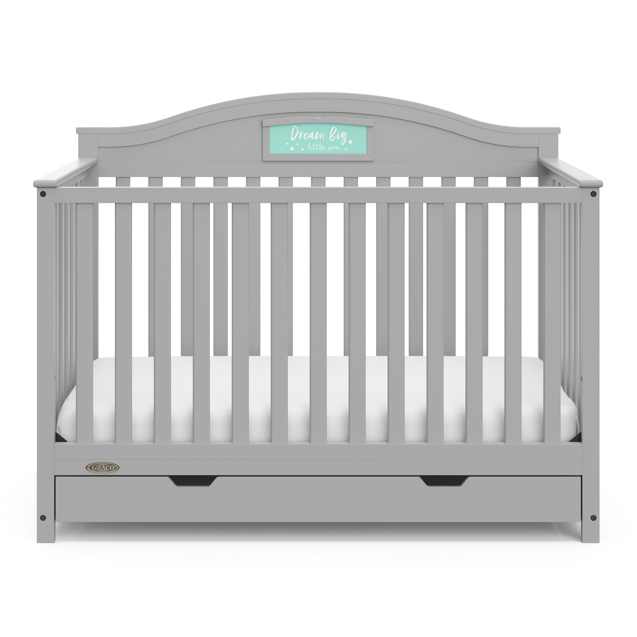 Graco® Story Customizable 5-in-1 Convertible Crib with Drawer.