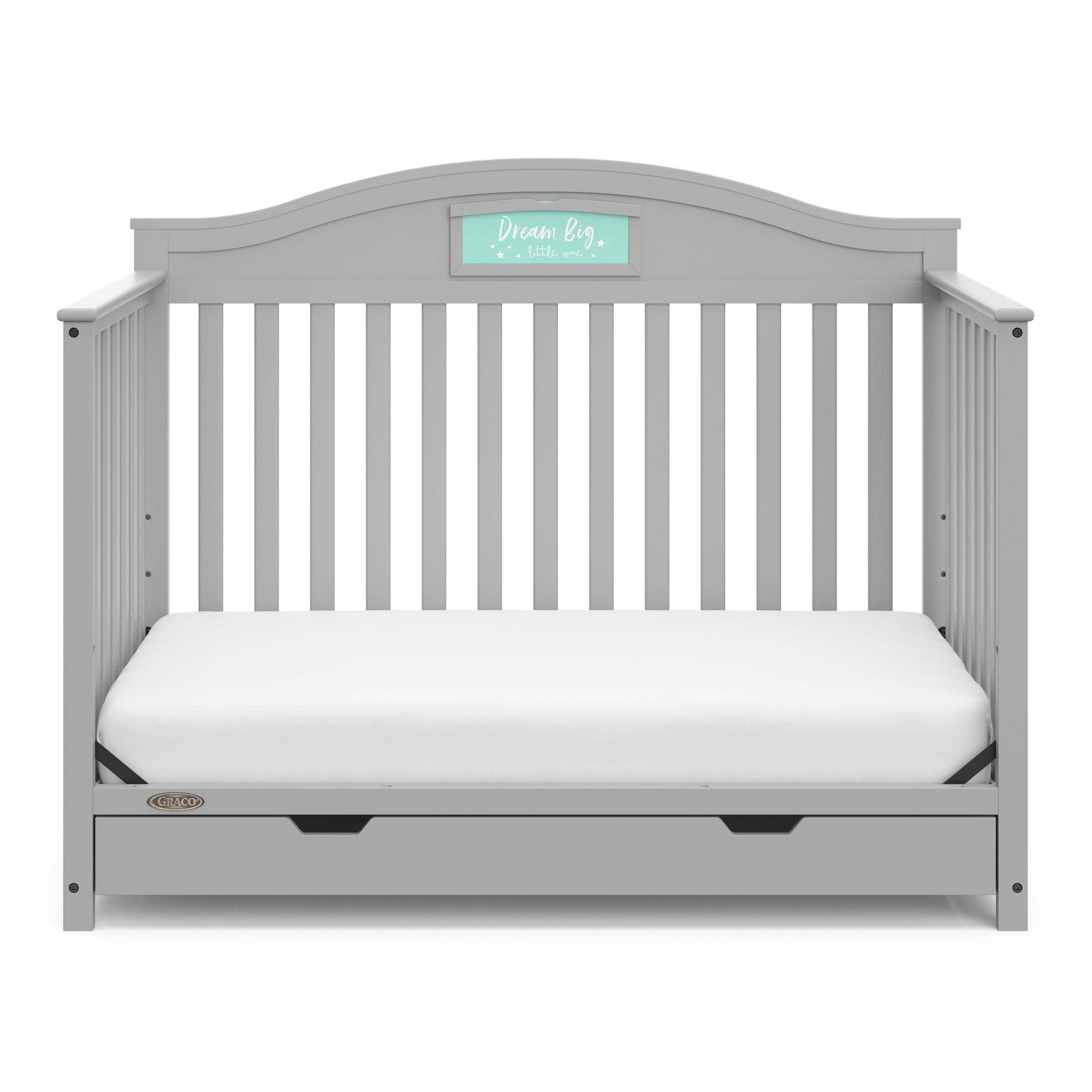 Graco® Story Customizable 5-in-1 Convertible Crib with Drawer.